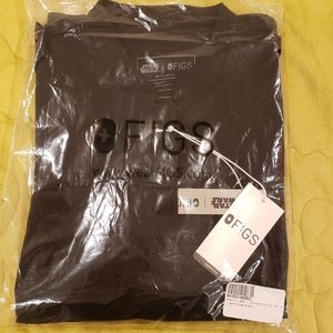 Women Figs scrub Jedi Tailored Top Medium black